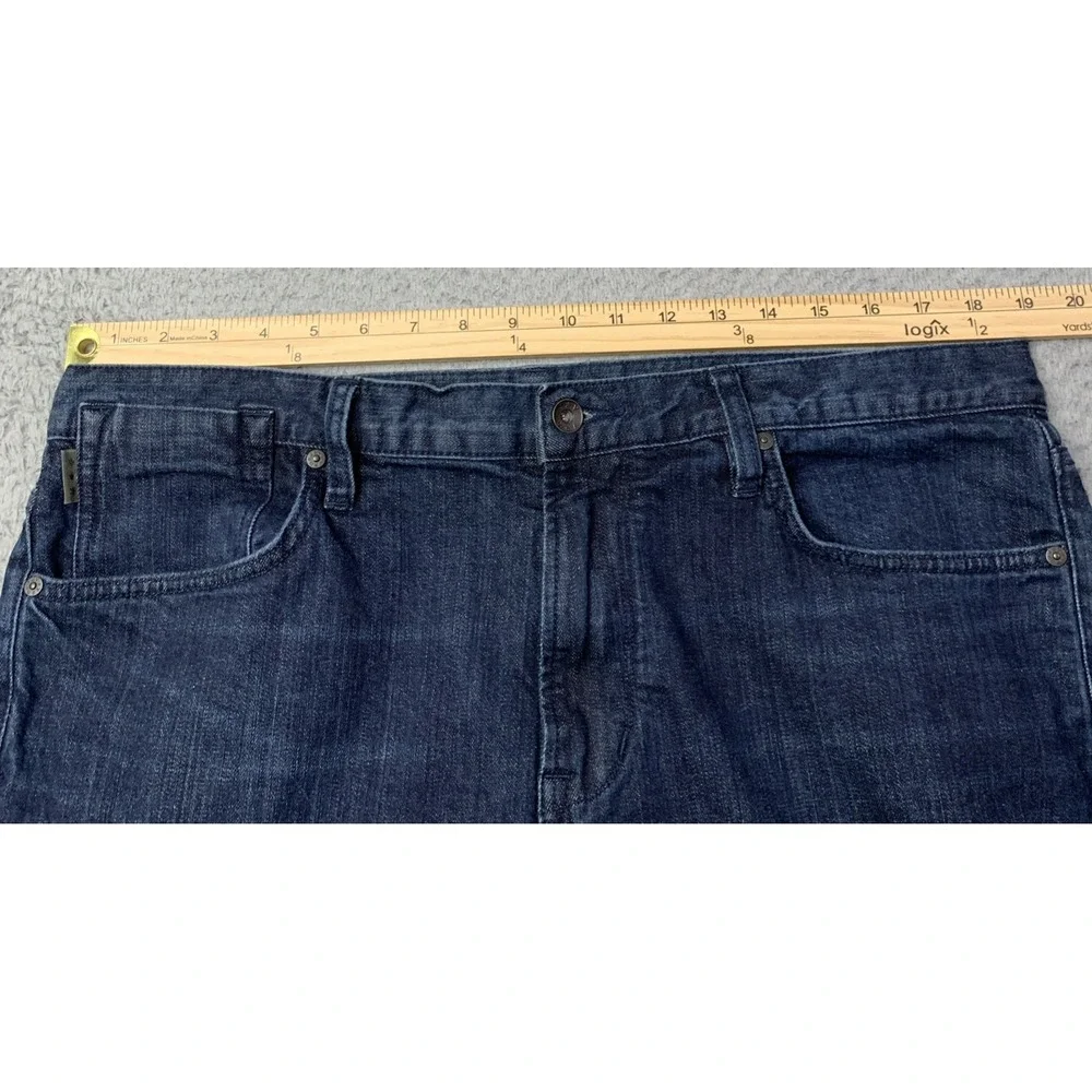 John Varvatos Jeans Mens Size 36 Bowery Slim Straight Dark Wash Cotton Blend